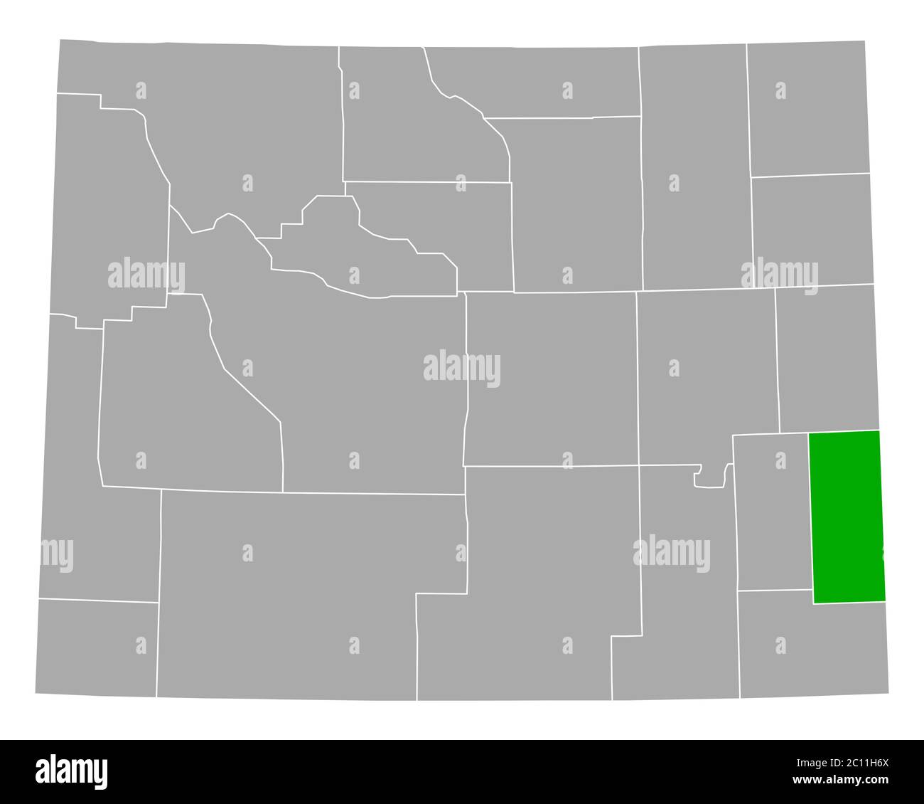 Map of Goshen in Wyoming Stock Photo Alamy