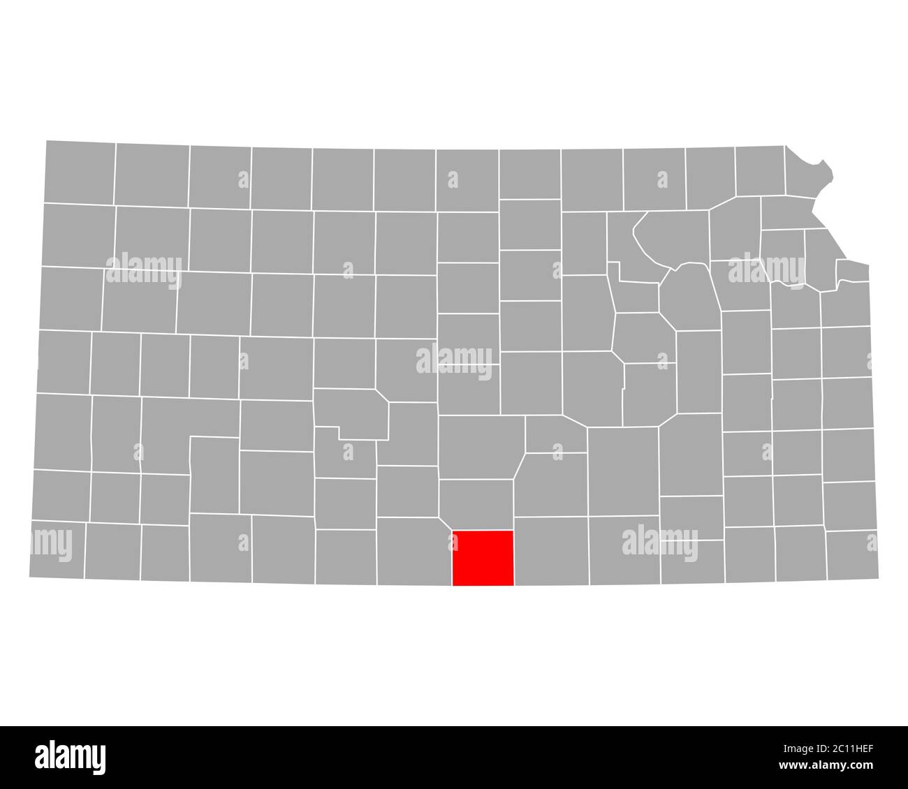 Map of Harper in Kansas Stock Photo Alamy