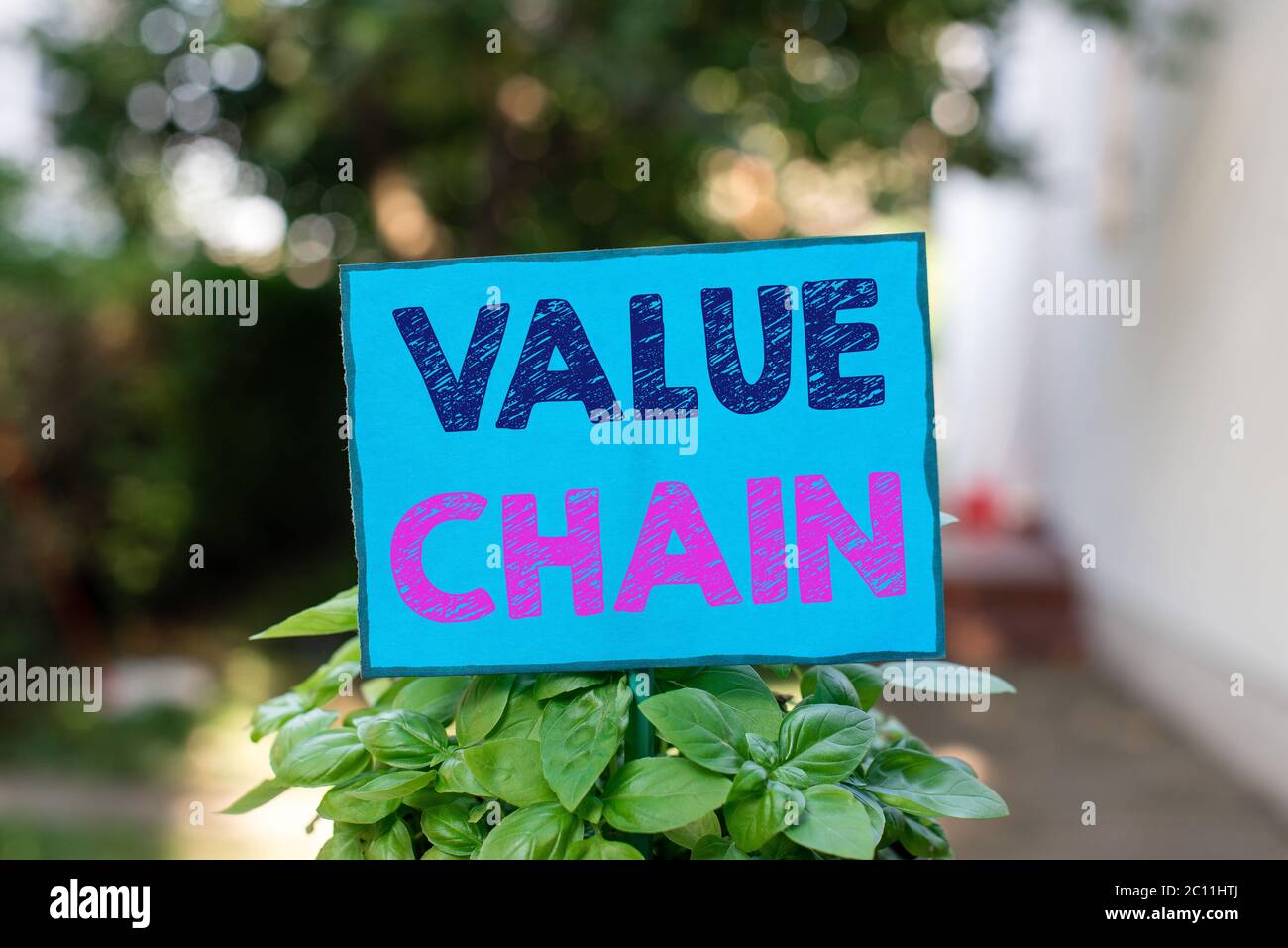 Text sign showing Value Chain. Business photo text set of functional ...