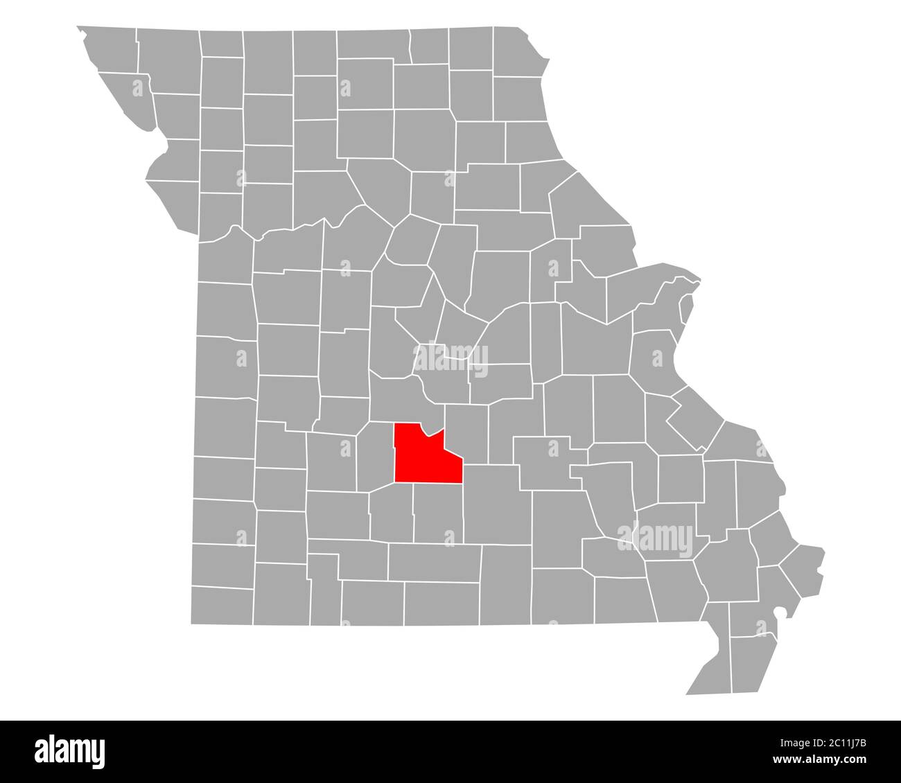 Map of Laclede in Missouri Stock Photo Alamy