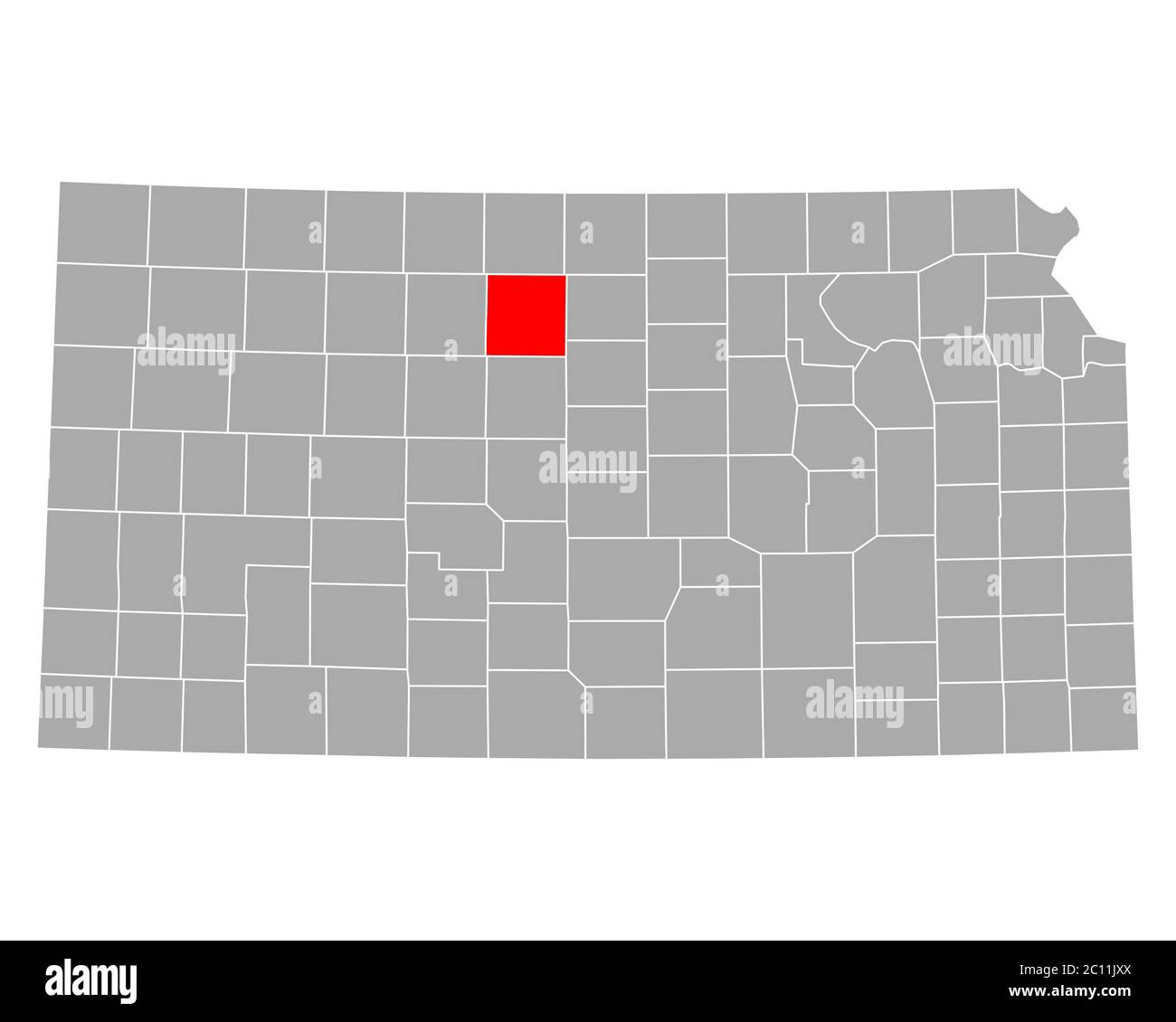 Map of Osborne in Kansas Stock Photo Alamy