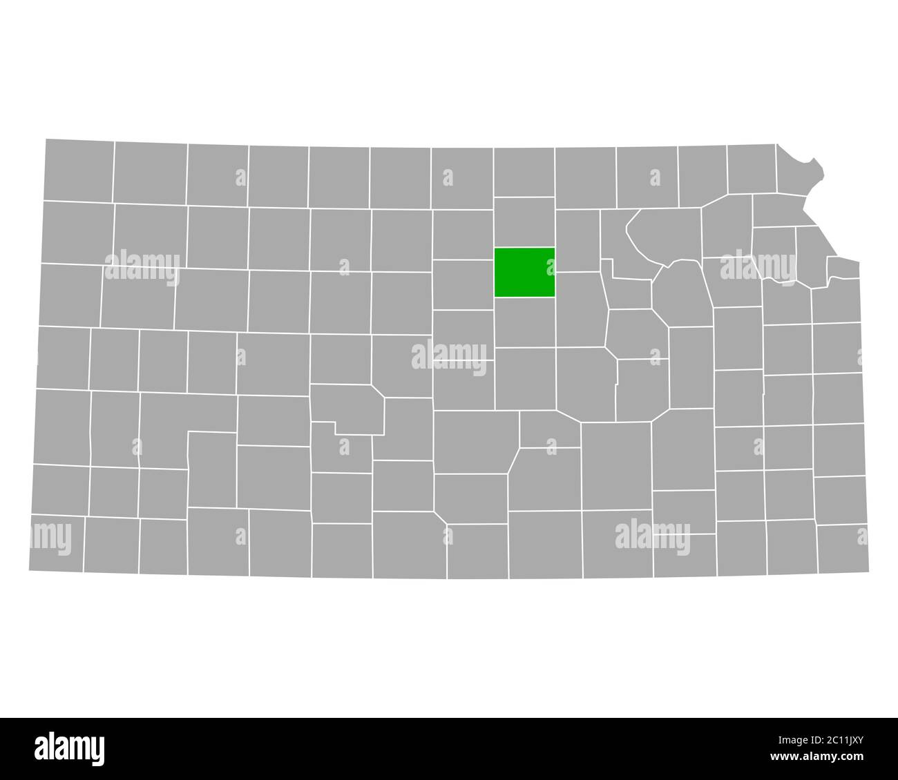 Map of Ottawa in Kansas Stock Photo Alamy