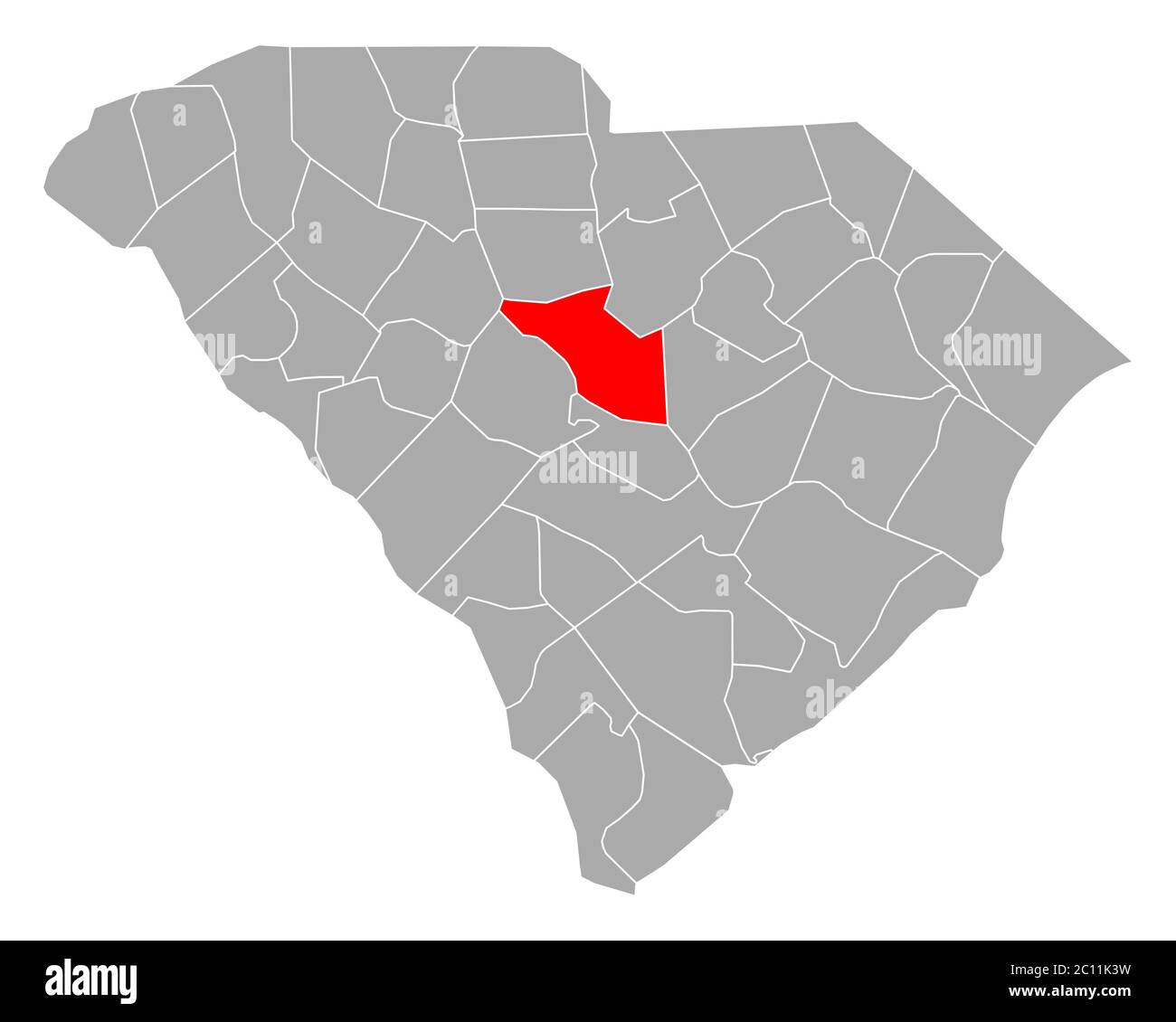 Map of Richland in South Carolina Stock Photo Alamy