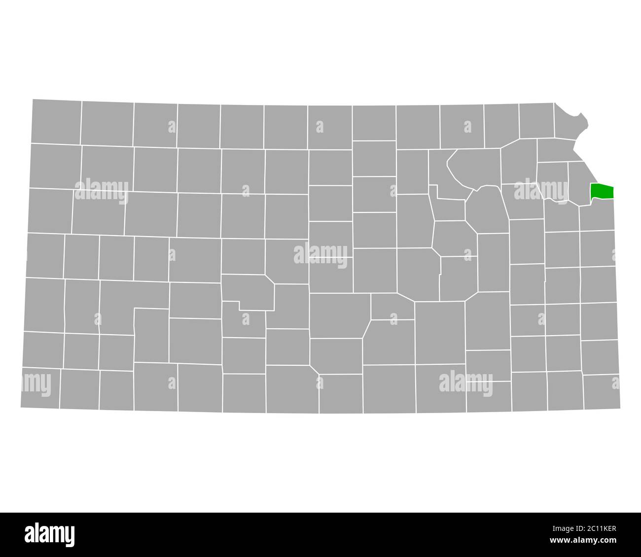 Map of Wyandotte in Kansas Stock Photo Alamy
