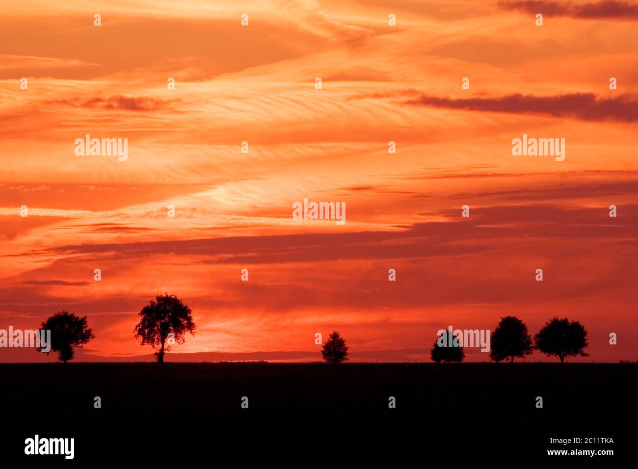 Beautiful idyllic country landscape during hi-res stock photography and ...