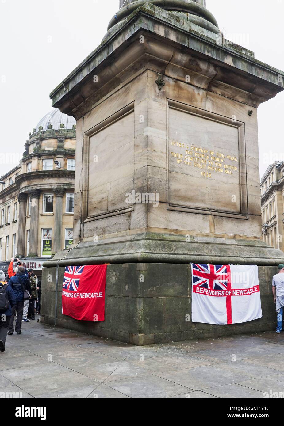 Newcastle upon Tyne, UK. 13th June 2020. Protest by international human rights movement Black Lives Matter following the death of George Floyd in Minneapolis Minnesota on 25th May 2020. Joseph Gaul/Alamy News. Stock Photo