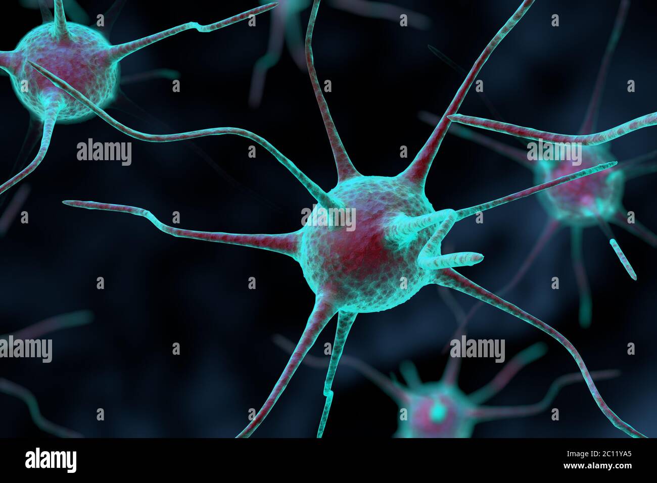 3d nerve cell Stock Photo - Alamy