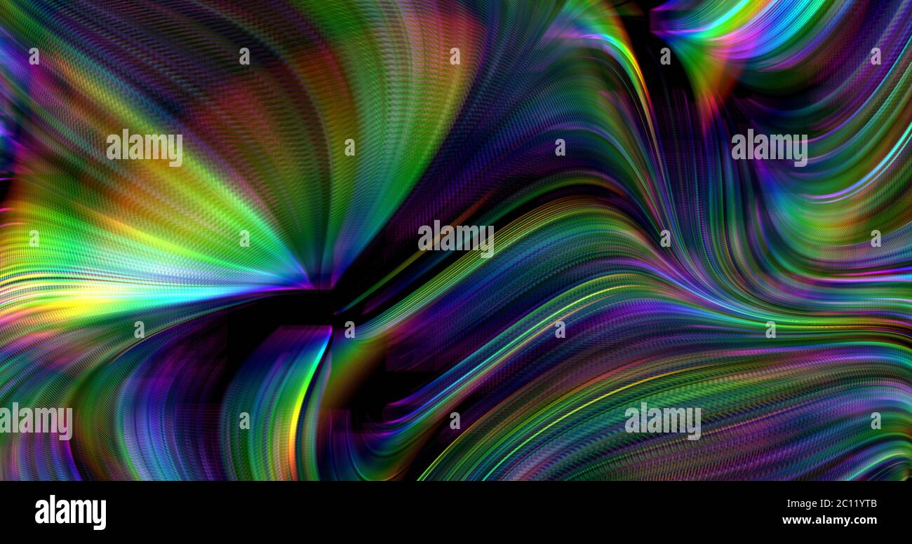 colorful dynamic trippy psychedelic background Stock Photo