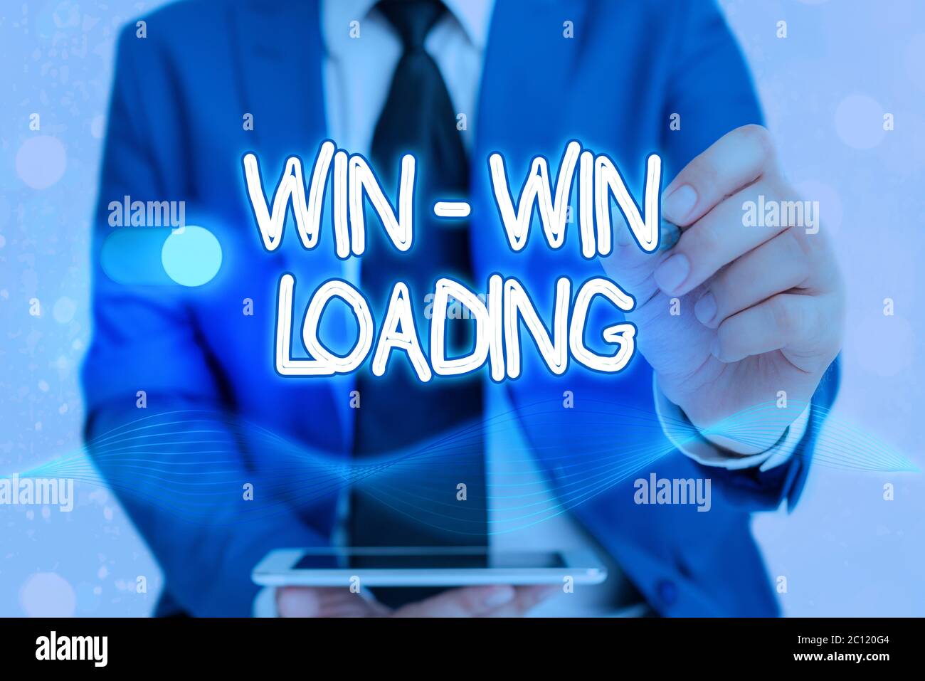 Writing note showing Win win Loading. Business concept for advantageous ...