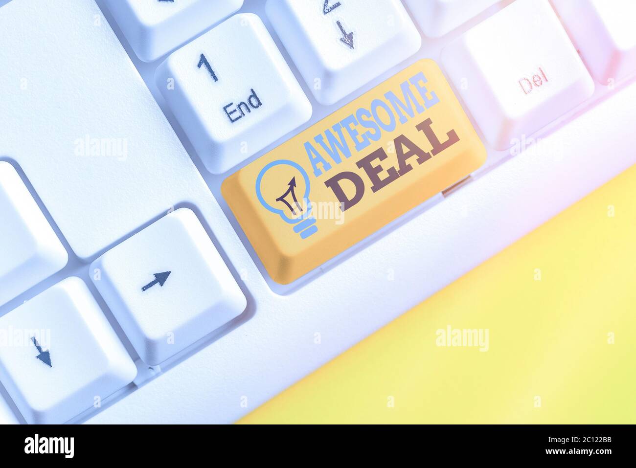 Conceptual hand writing showing Awesome Deal. Concept meaning ...