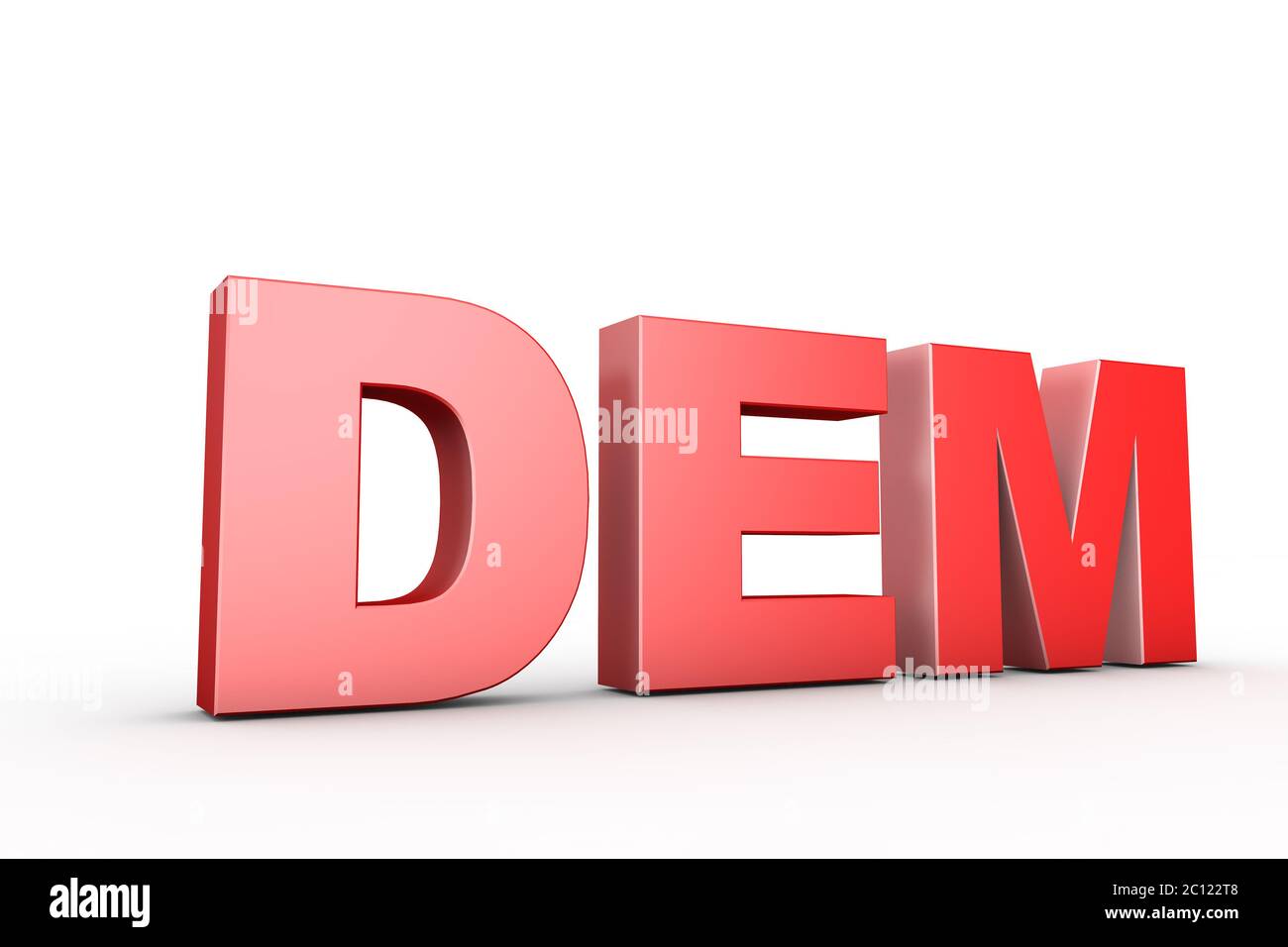 3d illustration sign dem Stock Photo - Alamy