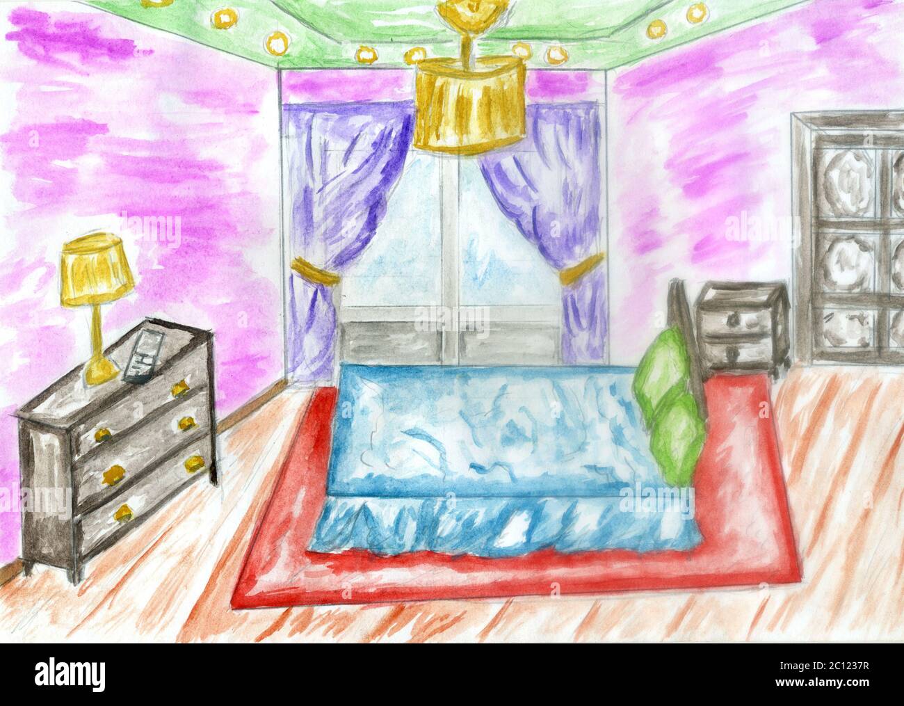 Bedroom Interior Vector Sketch Stock Illustration  Download Image Now   Drawing  Activity Bedroom Sketch  iStock