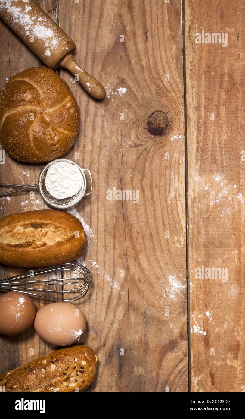 Ingredients for bakery products Stock Photo Alamy