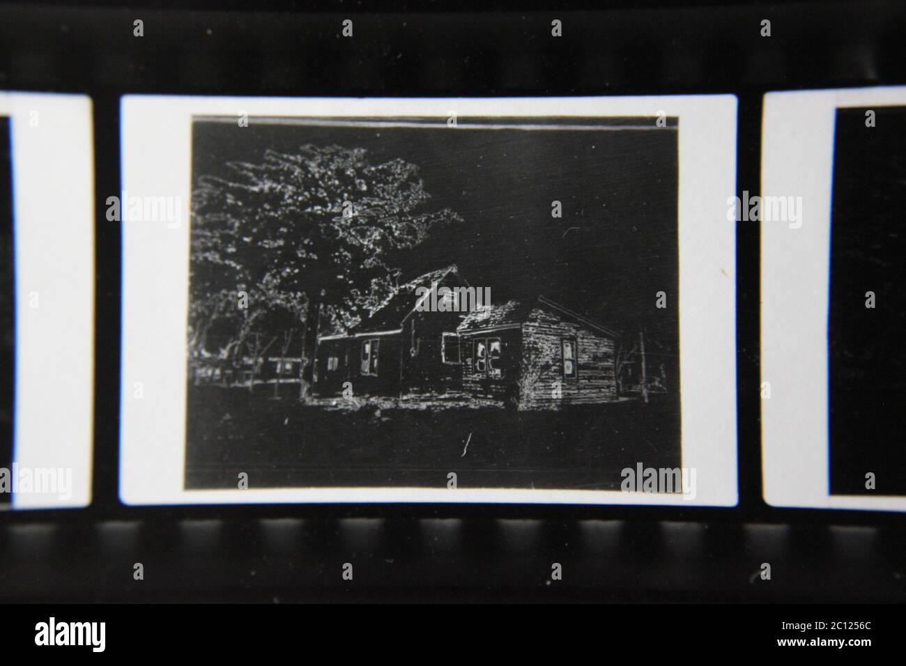 Fine 1970s vintage black and white photography of a dark dream like ...
