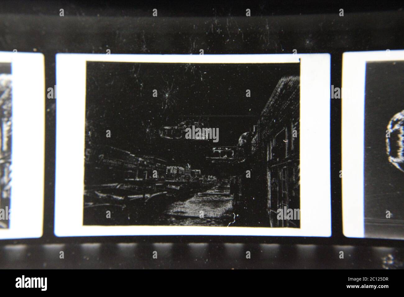Fine 1970s vintage black and white photography of a dark dream like ...