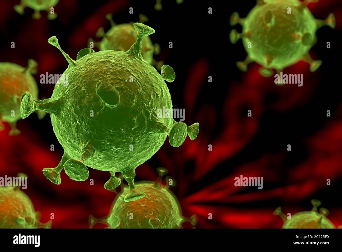 Abstract Virus 3d abstract virus Stock Photo - Alamy