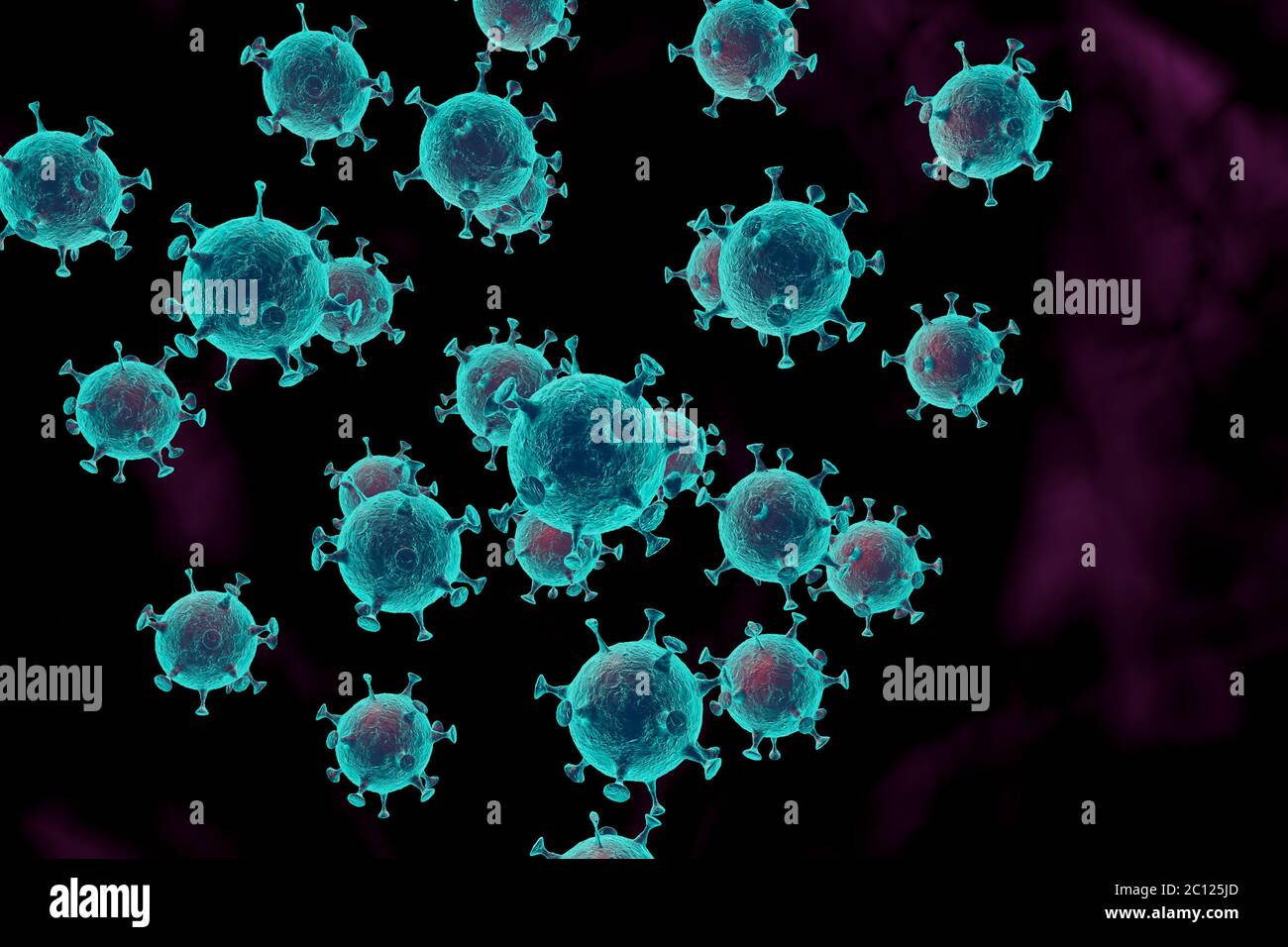 Abstract Virus 3d abstract virus Stock Photo - Alamy