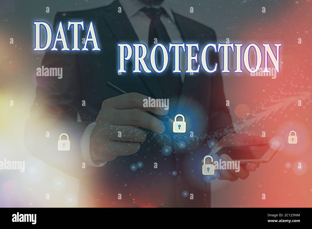 Conceptual hand writing showing Data Protection. Concept meaning ...