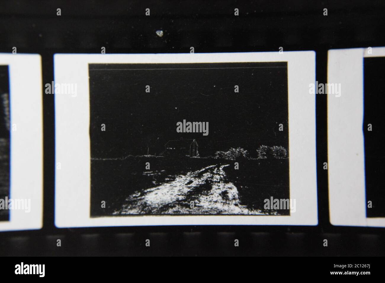 Fine 1970s vintage black and white photography of a dark dream like ...
