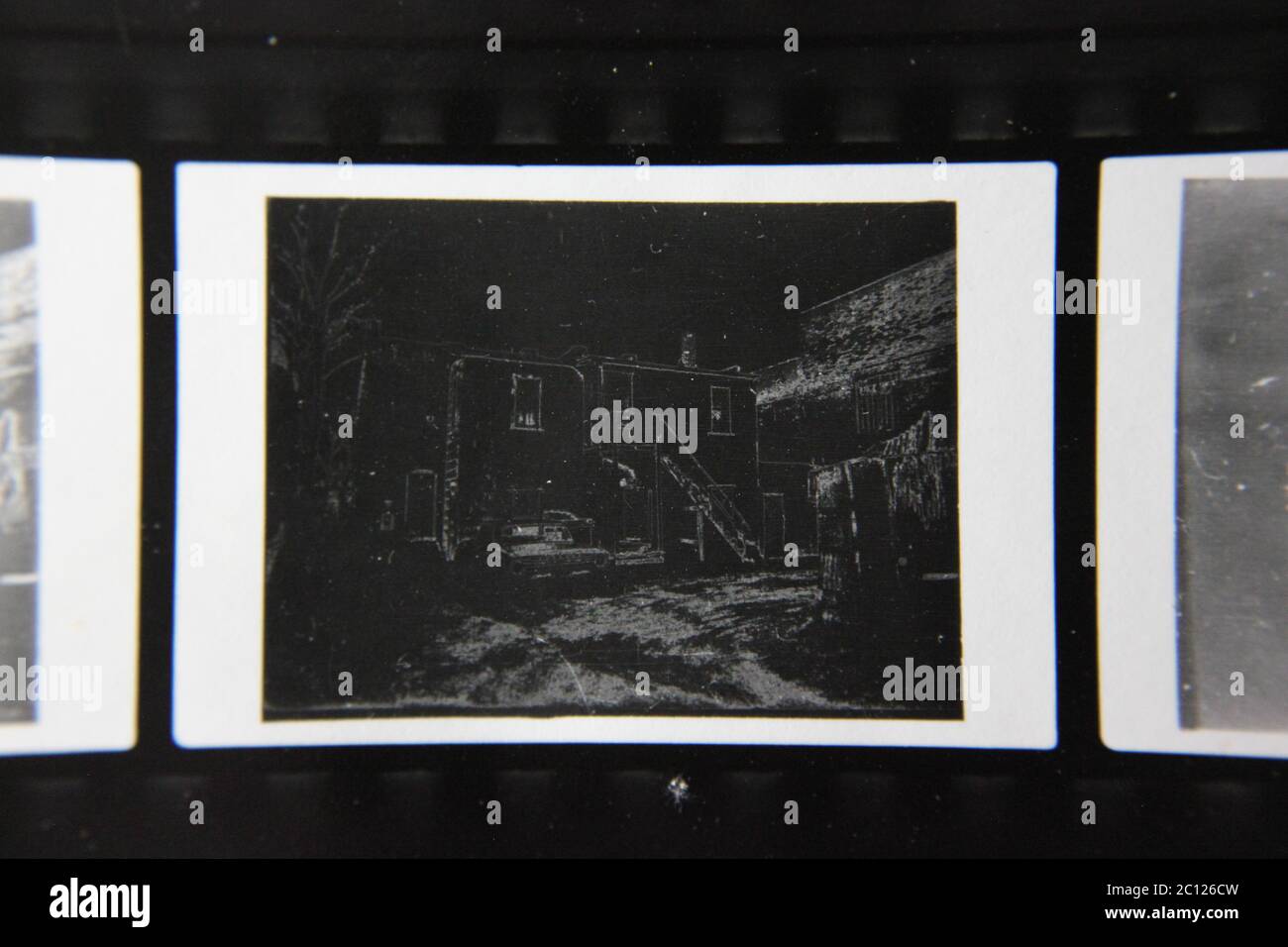 Fine 1970s vintage black and white photography of a dark dream like ...