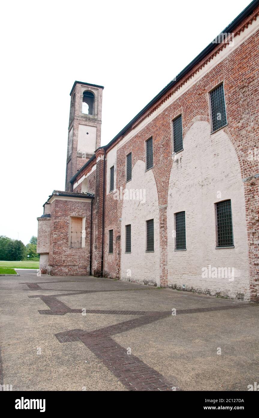 Convent of the announced , located at abbiategrasso a country closest to milan, convento dell'annunciata Stock Photo