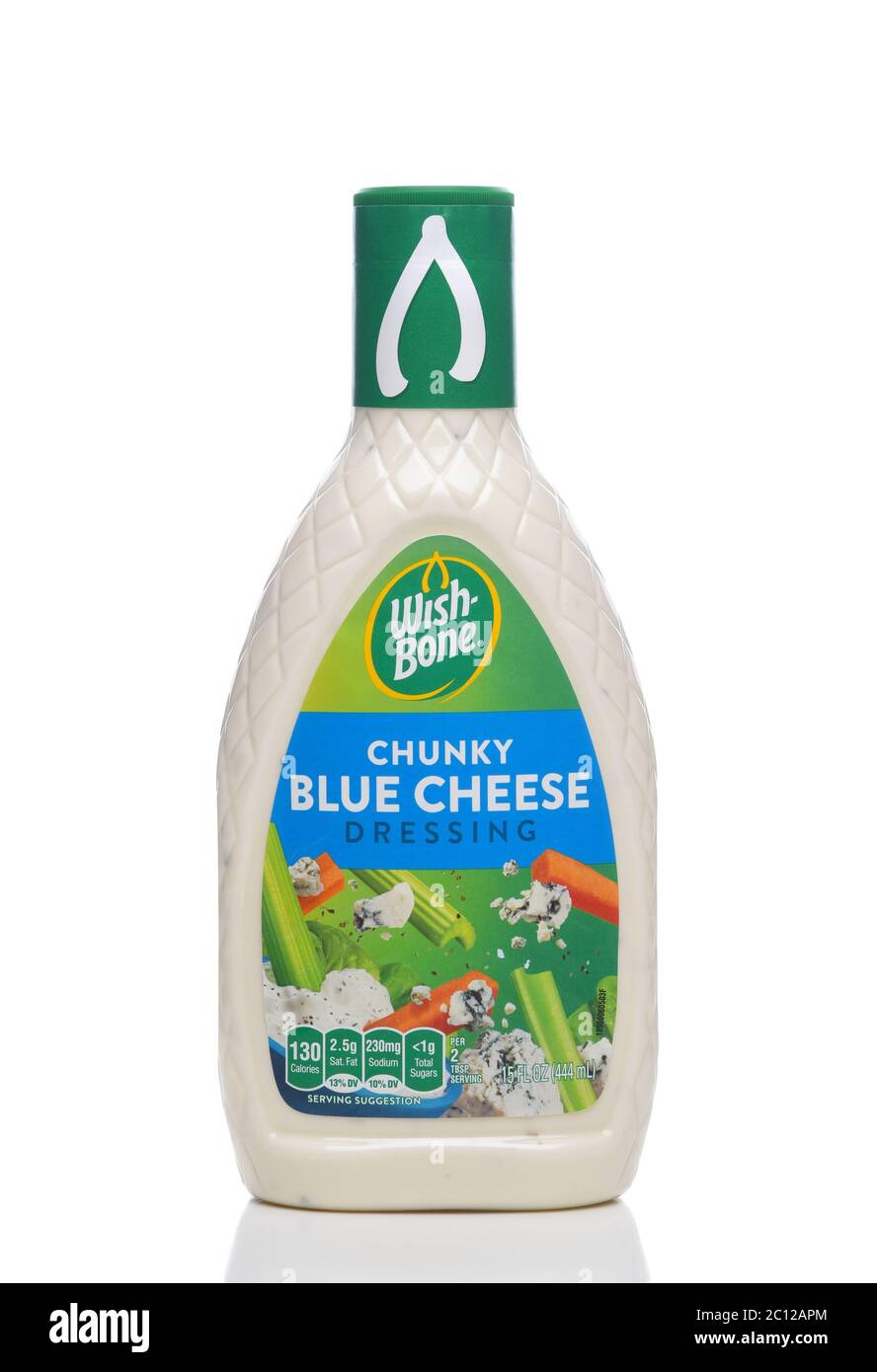 IRVINE, CALIFORNIA 16 MAY 2020 A bottle of Wishbone Chunky Blue Cheese Dressing Stock Photo