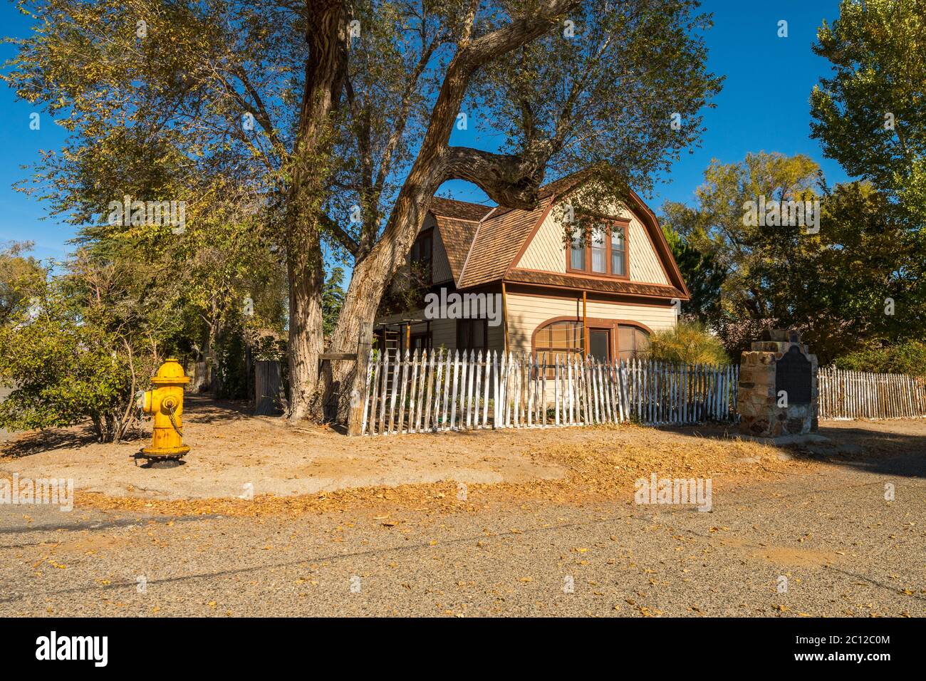 Mary Hunter Austin's abandoned house in Independence, California, USA Stock Photo Alamy