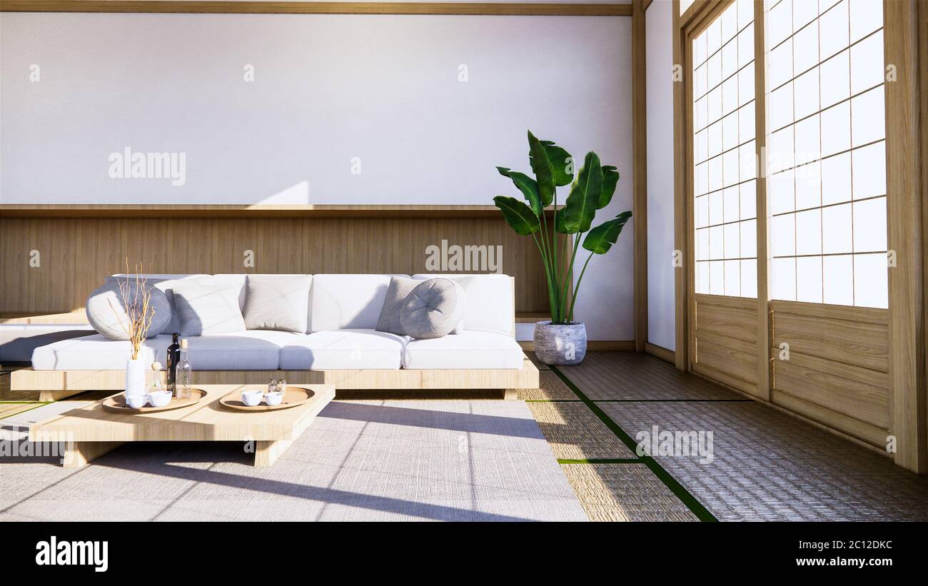 multi function room ideas, japanese room interior design.3D rendering ...
