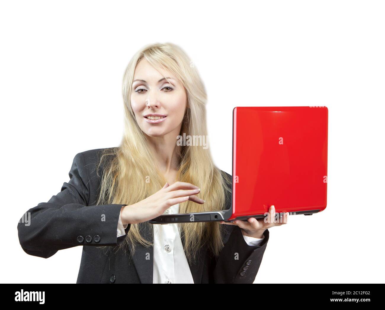 Blonde female in business suit hi-res stock photography and images - Alamy