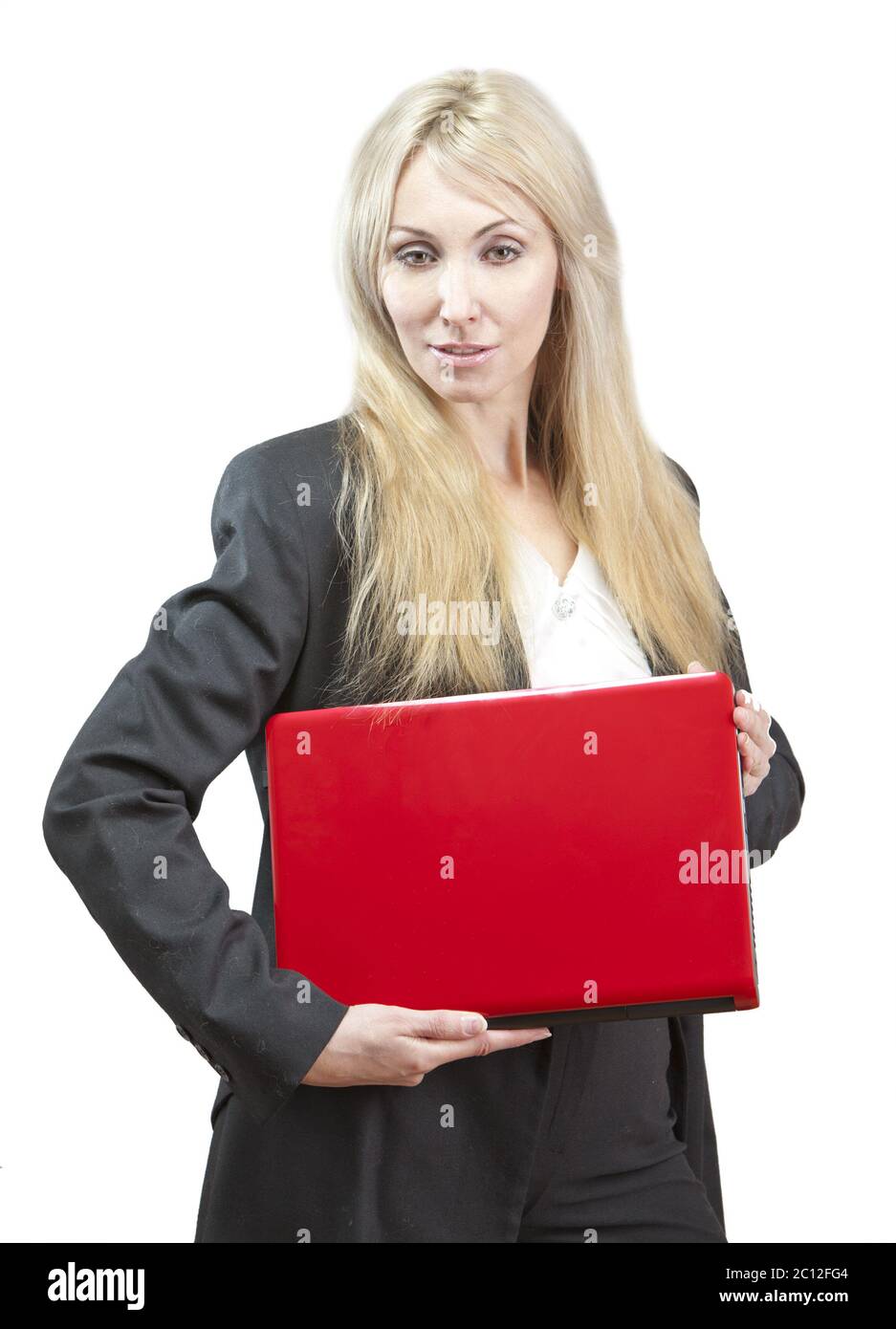 Blonde woman in business suit hi-res stock photography and images - Alamy