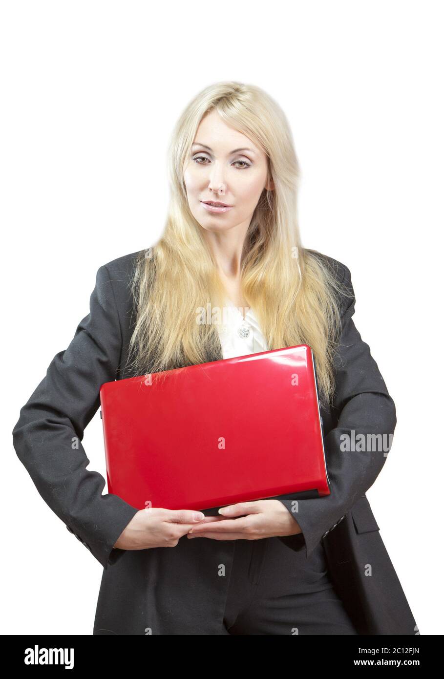 Blonde female in business suit hi-res stock photography and images - Alamy
