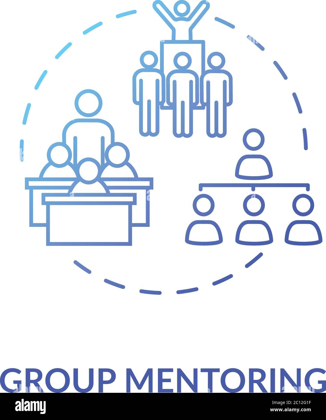 Group mentoring concept icon Stock Vector Image & Art - Alamy