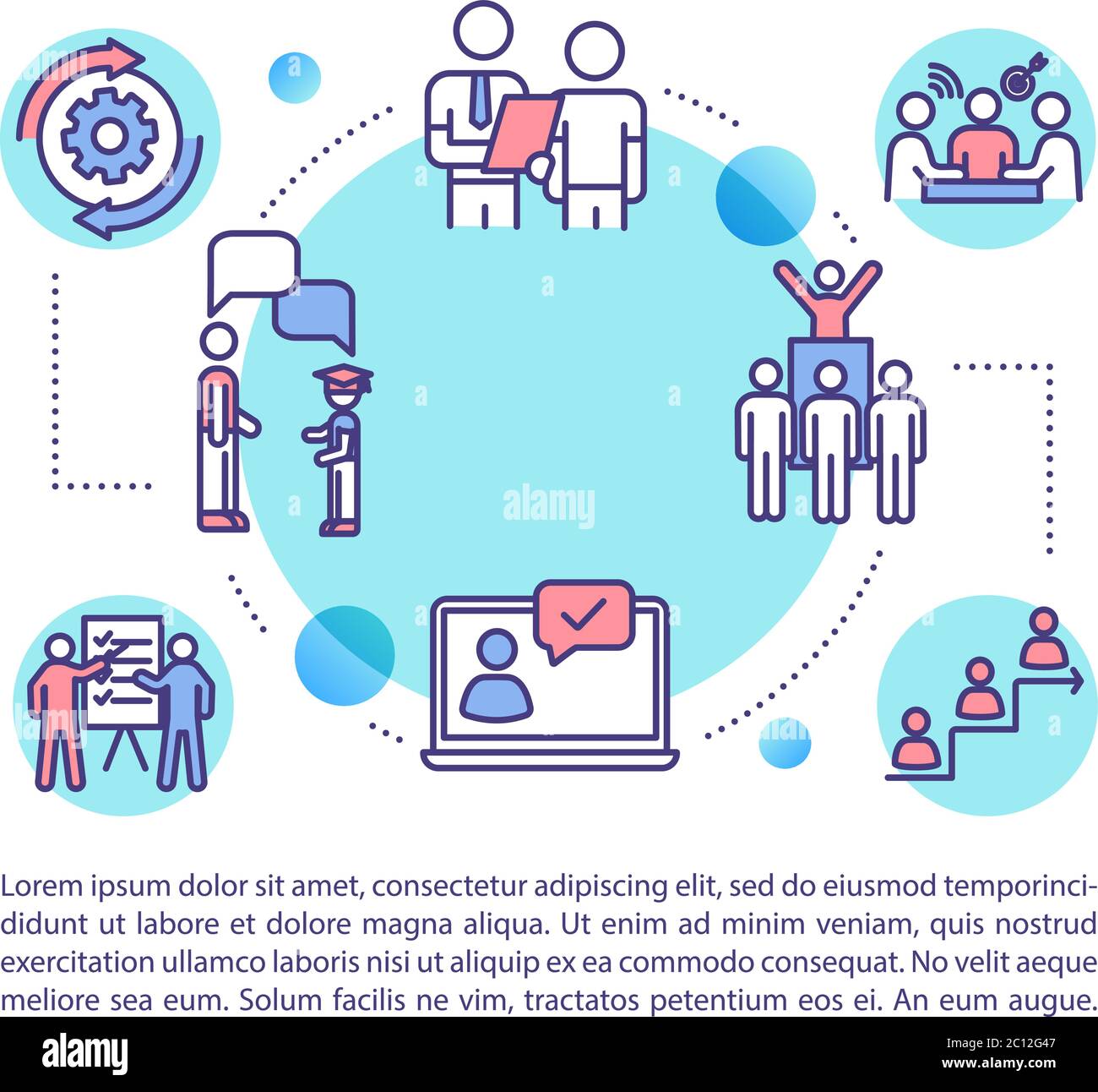 E learning concept icon with text Stock Vector Image & Art - Alamy
