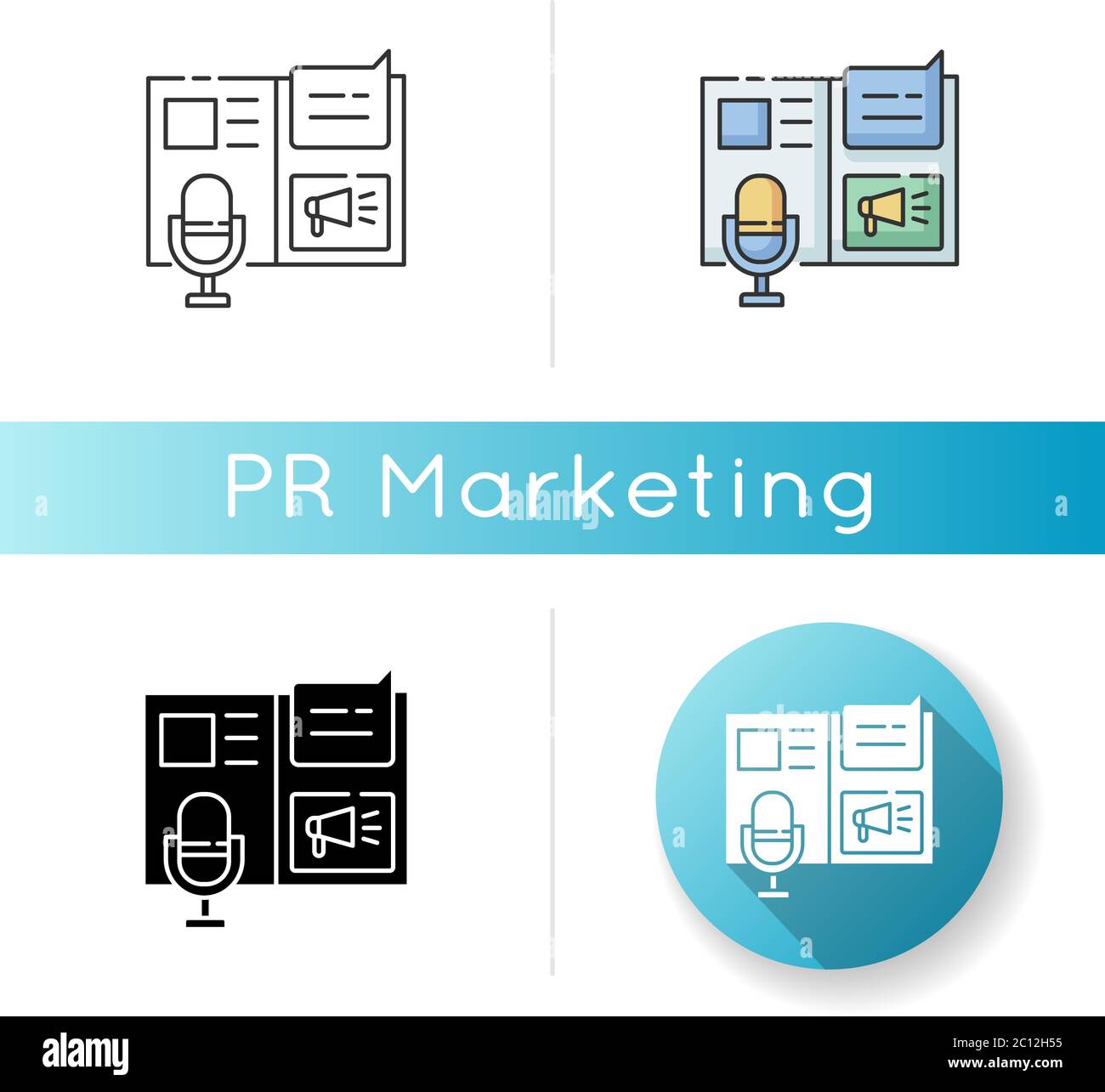 Press release icon Stock Vector