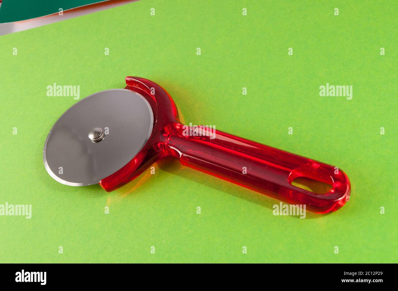 Pizza Cutter Slicer Knife Stock Photo Alamy