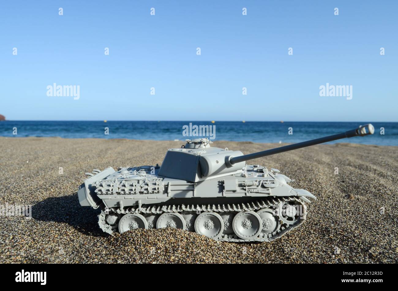 Gray Tank Model Stock Photo Alamy