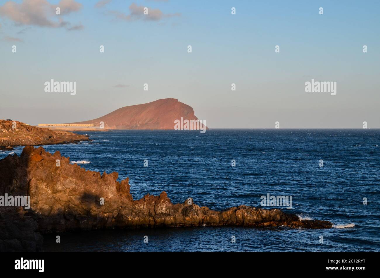 Sunset on the Atlantic Ocean Stock Photo - Alamy