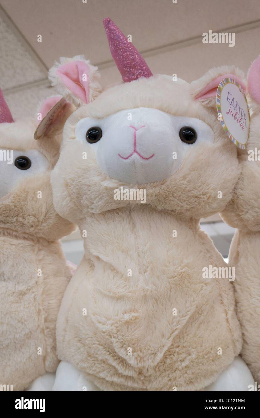 Stuffed Animal Display at Kmart, NYC, USA Stock Photo