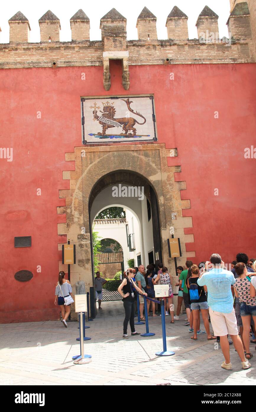 Royal Alcázar of Seville, Spain Stock Photo