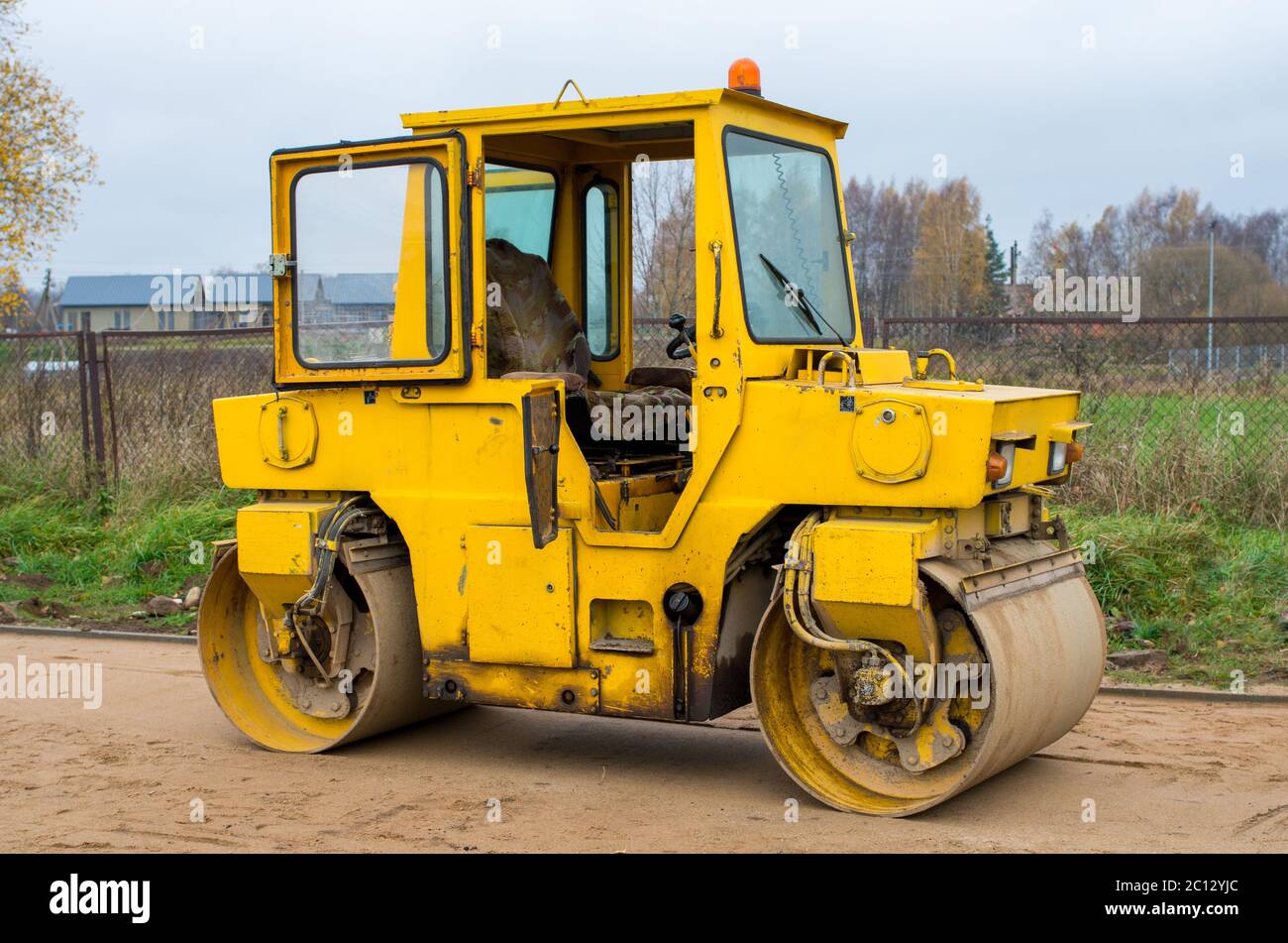 Old road roller hires stock photography and images Alamy