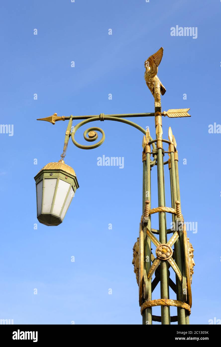 Street lamp in the old style. Stock Photo
