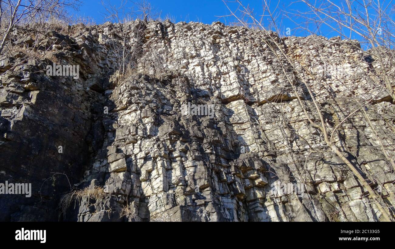Waterfalls in the Canadian city of Hamilton, Ontario. Incredible forest