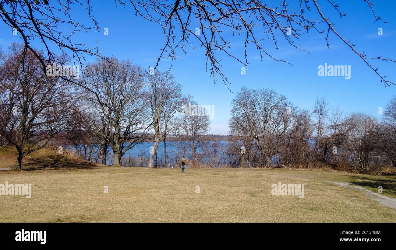 Waterfalls in the Canadian city of Hamilton, Ontario. Incredible forest