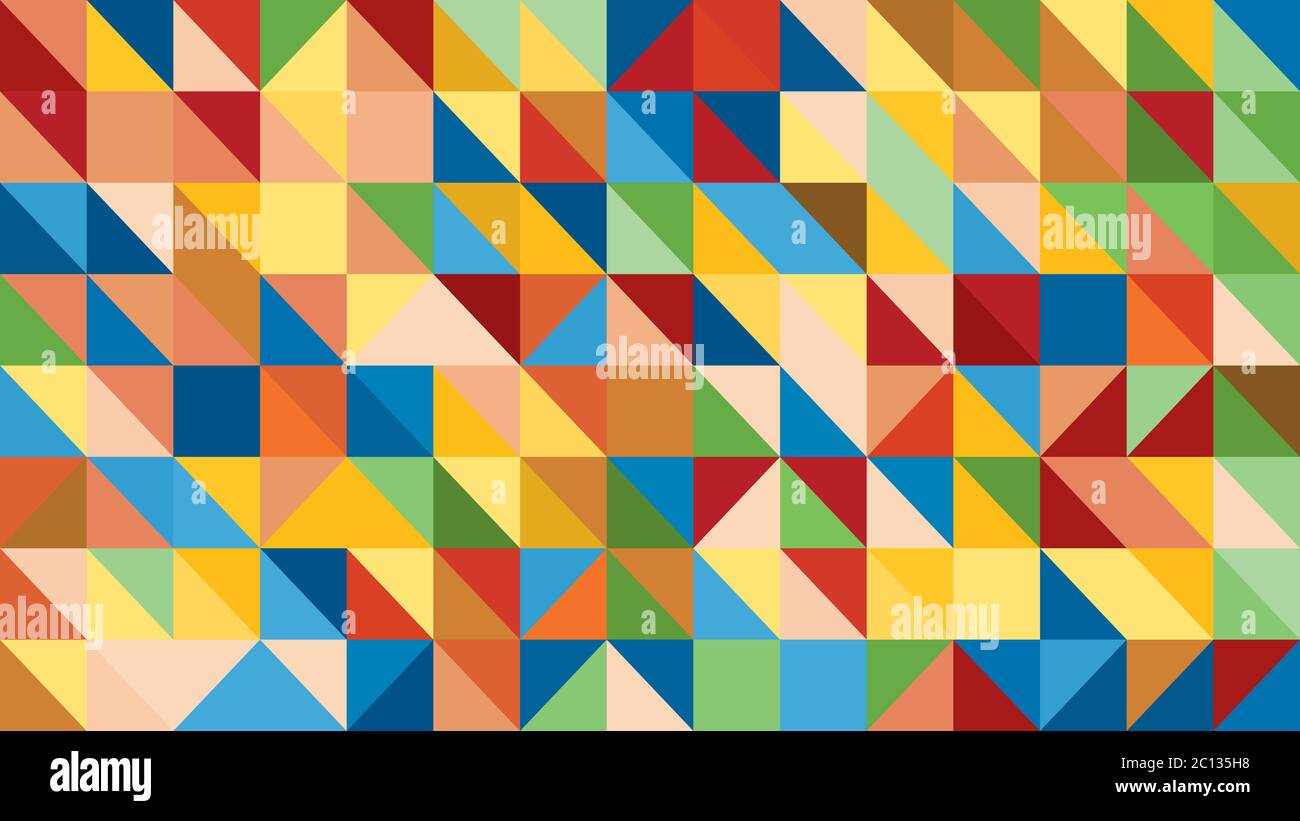 Abstract colorful triangles background hi-res stock photography and ...