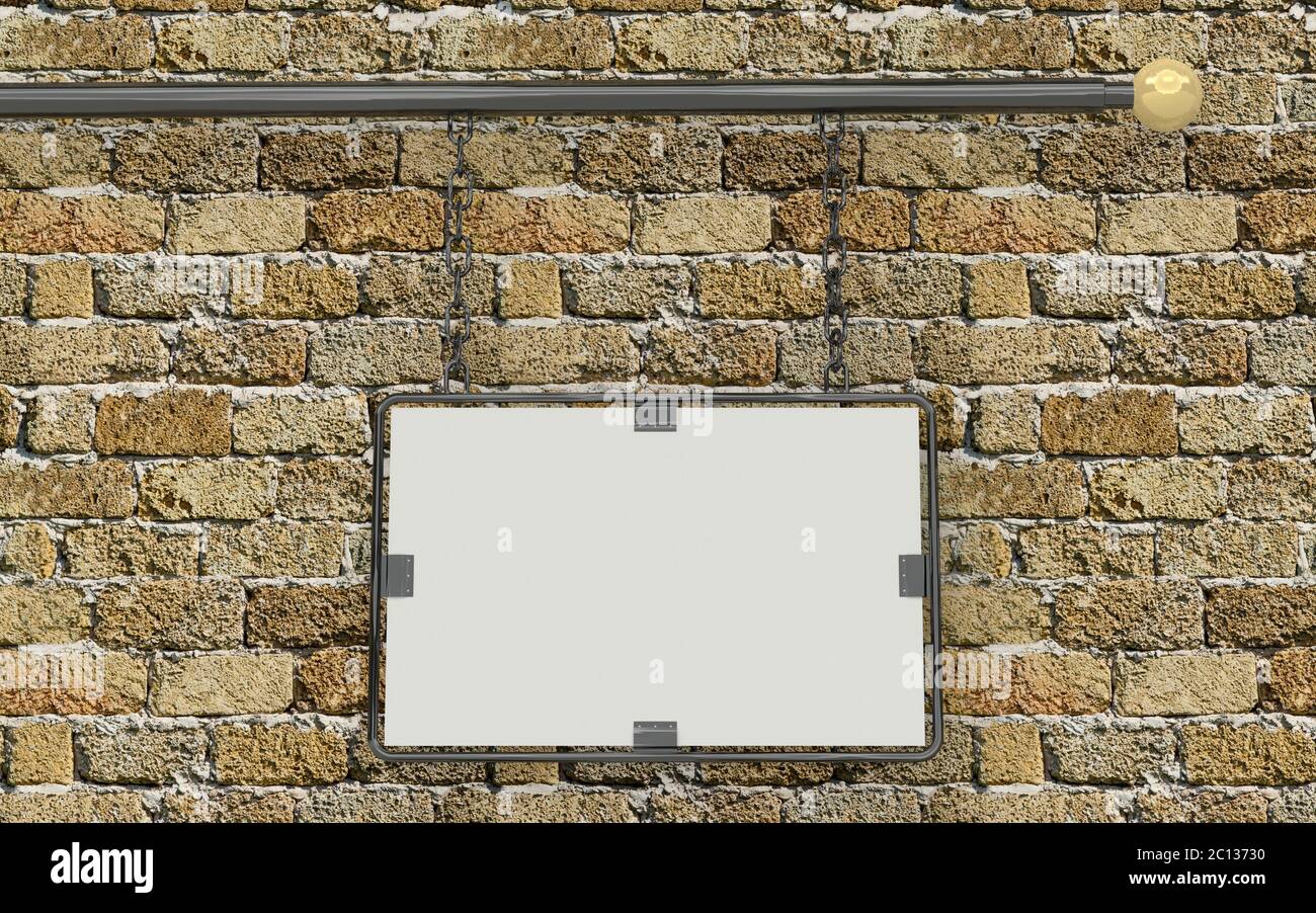 3d rendering signboard hi-res stock photography and images - Alamy