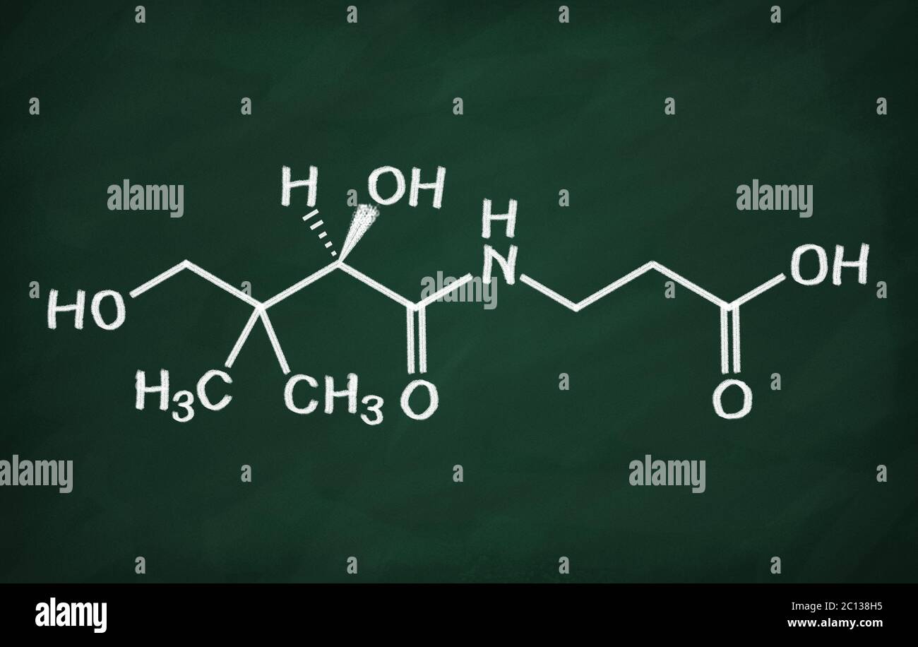Structural model of Vitamin B5 Stock Photo Alamy