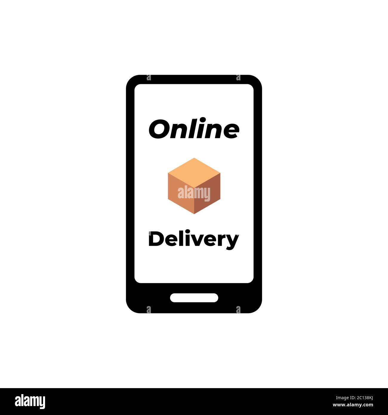 Delivery phone message Stock Vector Images - Alamy