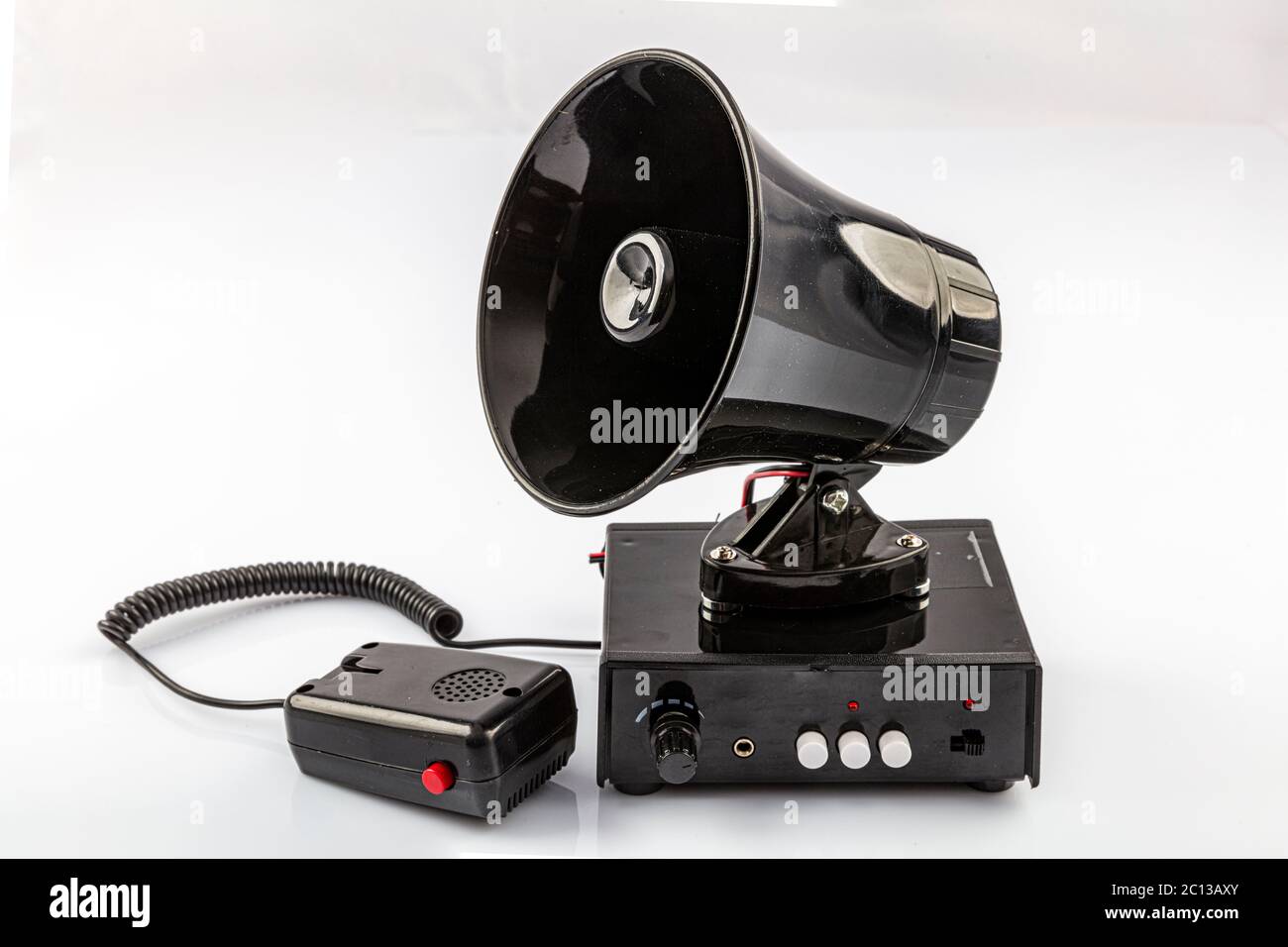 Amplified Sound System. Amplifier Amplifier Microphone Speaker isolated