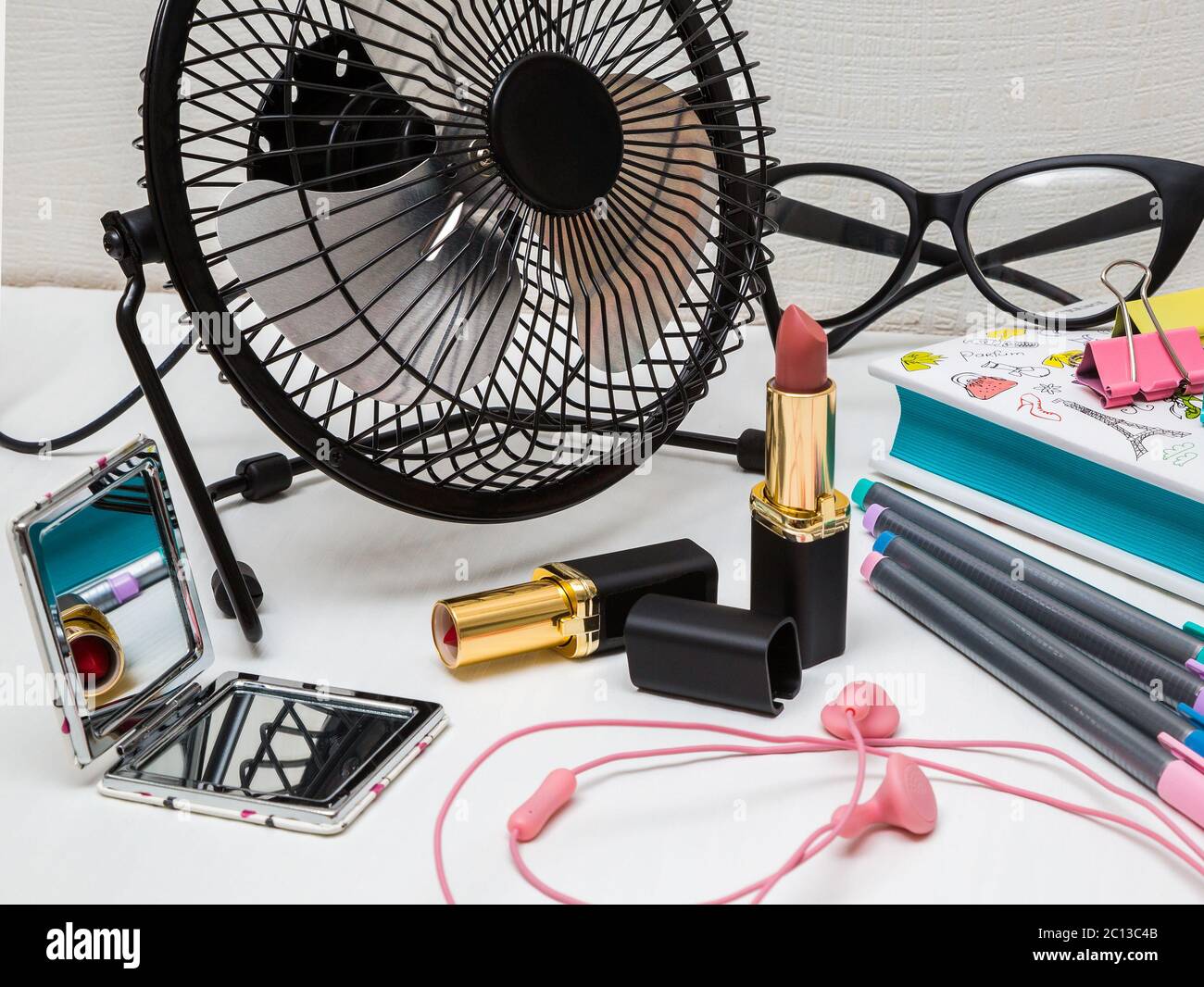 still life office tools Stock Photo