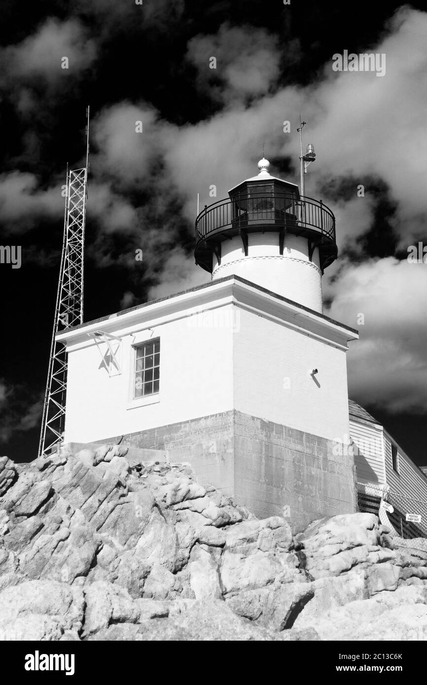 Eastern Point Lighthouse, Gloucester, Cape Ann, Greater Boston Area, Massachusetts, USA Stock Photo